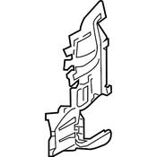 Audi Radiator Support Air Deflector - Genuine Audi 4K0121283BK