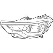 Audi Headlight Assembly - Genuine Audi 4K0941034B