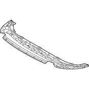 Audi Radiator Support Splash Shield - Genuine Audi 4M0807611F