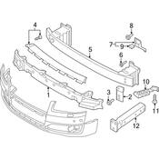 Audi Bumper Impact Bar Bracket - Genuine Audi 4H0807140A