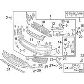 Audi Bumper Splash Shield - Genuine Audi 4H0807611D