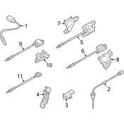 Audi Oxygen Sensor - Genuine Audi 4H0907807L