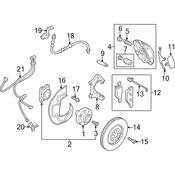 Audi ABS Wheel Speed Sensor Wire Harness - Genuine Audi 4H0927904B