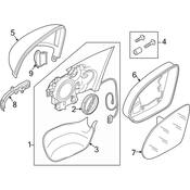 Audi Turn Signal Light Lens - Genuine Audi 4H0949101A