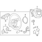 Audi Steering Wheel Transmission Shift Control Switch - Genuine Audi 4H0951523E5PR