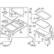 Audi Sunroof Motor - Genuine Audi 4H0959591B