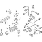 Audi Door Window Switch - Genuine Audi 4H0959851E5PR