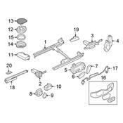 Audi Power Seat Switch - Genuine Audi 4H0959918A6PS