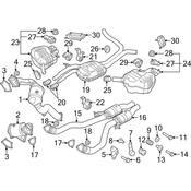 Audi Exhaust Pipe - Genuine Audi 4H4253300H