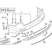 Audi Bumper Cover Hardware Kit - Genuine Audi 4K0098627
