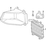 Audi Radiator Mount Bracket - Genuine Audi 4K0121233N
