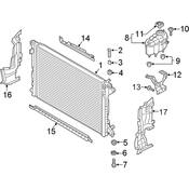 Audi Radiator Support Air Deflector - Genuine Audi 4K0121284AA