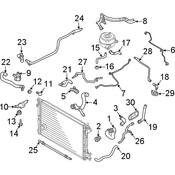 Audi Radiator Coolant Hose - Genuine Audi 4K0122055BJ