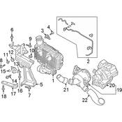 Audi Intercooler Bracket - Genuine Audi 4K0145813AA