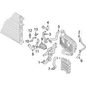 Audi Engine Water Pump Bracket - Genuine Audi 4K0145896J