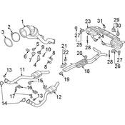 Audi Exhaust System Hanger Bracket - Genuine Audi 4K0253144A