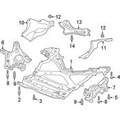 Audi Powertrain Skid Plate - Genuine Audi 4K0399299F