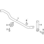 Audi Suspension Stabilizer Bar Link - Genuine Audi 4K0505465