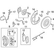 Audi Brake Hydraulic Line Bracket - Genuine Audi 4K0611845K