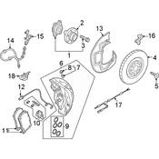 Audi Disc Brake Rotor - Genuine Audi 4K0615301AD