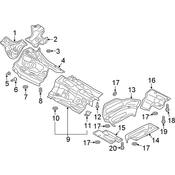 Audi Catalytic Converter Heat Shield - Genuine Audi 4K0803979AE