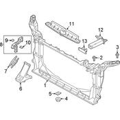 Audi Radiator Support Bracket - Genuine Audi 4K0806392