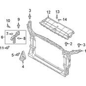 Audi Radiator Support Access Cover - Genuine Audi 4K0807081