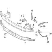 Audi Bumper Guide Bracket - Genuine Audi 4K0807283A