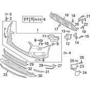 Audi Grille - Genuine Audi 4K0807683A9B9