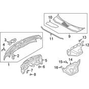 Audi Cowl Seal - Genuine Audi 4K0823723A