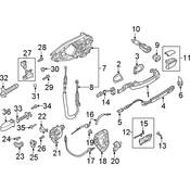 Audi Door Latch Gasket - Genuine Audi 4K0837087