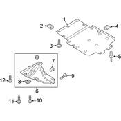 Audi Radiator Support Splash Shield - Genuine Audi 4K0853888E