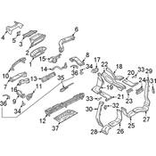Audi HVAC Duct Adapter - Genuine Audi 4K0857042A