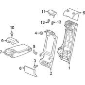 Audi Seat Armrest Cup Holder - Genuine Audi 4K08859951KF