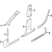 Audi Door Trim Sill Plate Insert - Genuine Audi 4K0947423
