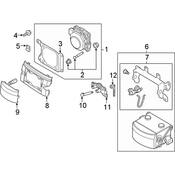 Audi Headlight Washer Nozzle - Genuine Audi 4K0955186B