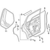 Audi Door Seal - Genuine Audi 4K4833721A