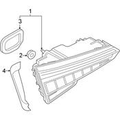 Audi Tail Light Bezel - Genuine Audi 4K5945256