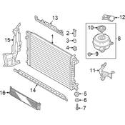Audi Radiator Support Air Deflector - Genuine Audi 4K8121283BF