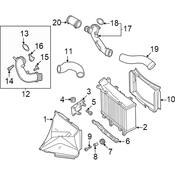 Audi Radiator Support Air Duct - Genuine Audi 4K8121333K