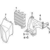 Audi Radiator Support Air Duct - Genuine Audi 4K8121334A
