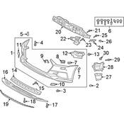 Audi Radiator Support Air Duct - Genuine Audi 4K8121763A