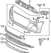 Audi Radiator Support Air Duct - Genuine Audi 4K8121764F
