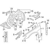 Audi Bumper Cover Insulator - Genuine Audi 4K8807251