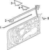Audi Door Mirror Trim Ring - Genuine Audi 4K8837637