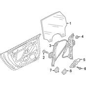 Audi Window Regulator - Genuine Audi 4K8839461