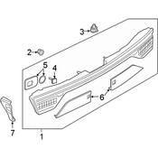 Audi Tail Light Bezel - Genuine Audi 4K8945256