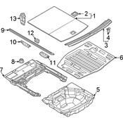 Audi Spare Tire Compartment Cover - Genuine Audi 4K9861529QA5