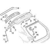Audi Spoiler Seal - Genuine Audi 4K9898940