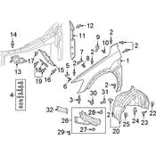 Audi Brake Air Duct - Genuine Audi 4KE121734